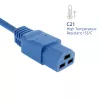 Netzkabel ACT C20–C21 IEC60320 blau 16A 250V 2,5m