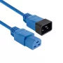 Netzkabel ACT C20–C21 IEC60320 blau 3 m, 250 V 16 A
