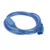 ACT-Netzkabel C14 auf C21 IEC60320 blau 1 m, 250 V 10 A