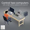 KVM-Switch ACT 2-Port USB-C/HDMI 4K@60Hz AC7922 mit USB-Tastatur/Maus, HDMI-Video, 100W PD
