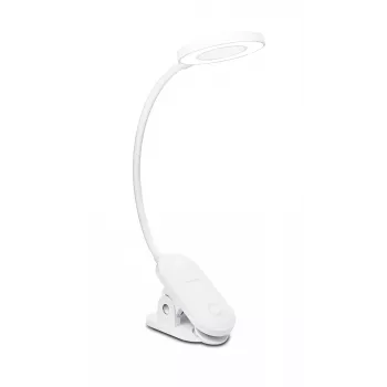 Philips Functional Forys Clip Desk Light, White, Plastic, Bedroom, Living room, Office, Contemporary, IP20, III