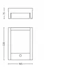 Philips Arbour Wandleuchte 3,8W, Außen-Wandleuchte, Anthrazit, Metall, IP44, Terrasse, Garten, II
