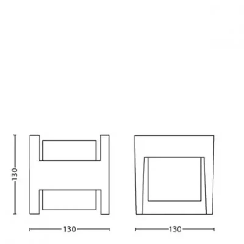 Außenwandleuchte Signify Philips Arbour Wandleuchte 3,8 W LED Anthrazit