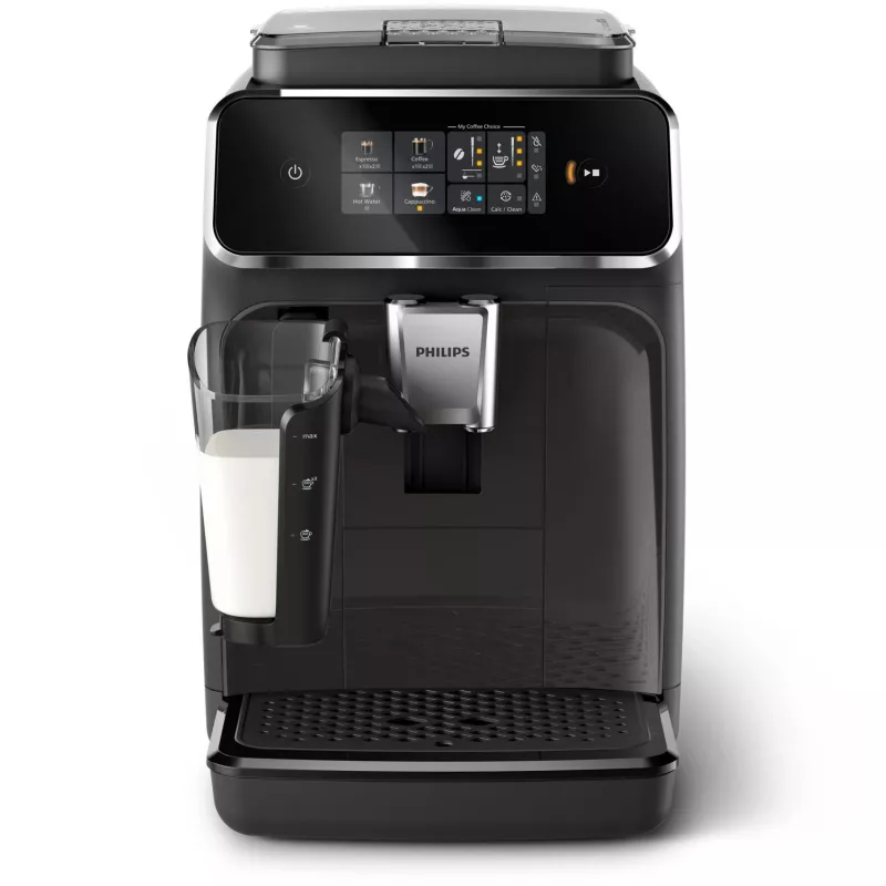 Espressomaschine Philips EP2334/10 – vollautomatisch, Standgerät, integriertes Keramikmahlwerk, Milchtank, AquaClean-Filter, Touchscreen, schwarz