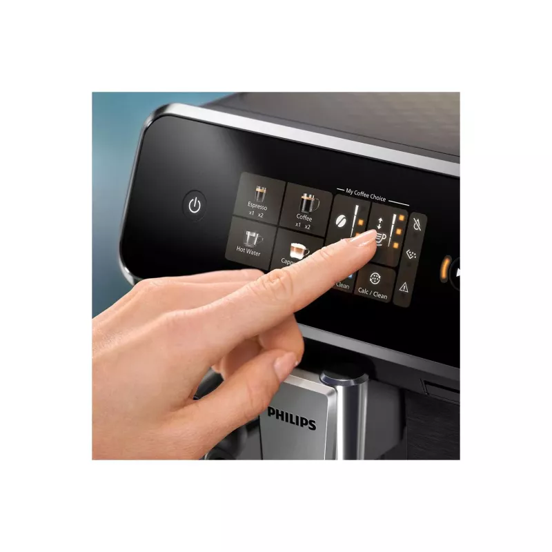 Espressomaschine Philips EP2334/10 – vollautomatisch, Standgerät, integriertes Keramikmahlwerk, Milchtank, AquaClean-Filter, Touchscreen, schwarz