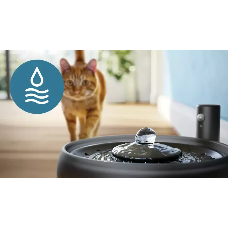 Automatischer Haustier-Trinkbrunnen Philips 3000 Series PAW3210/02, 2,2 L, USB/AC, Schwarz, Kunststoff
