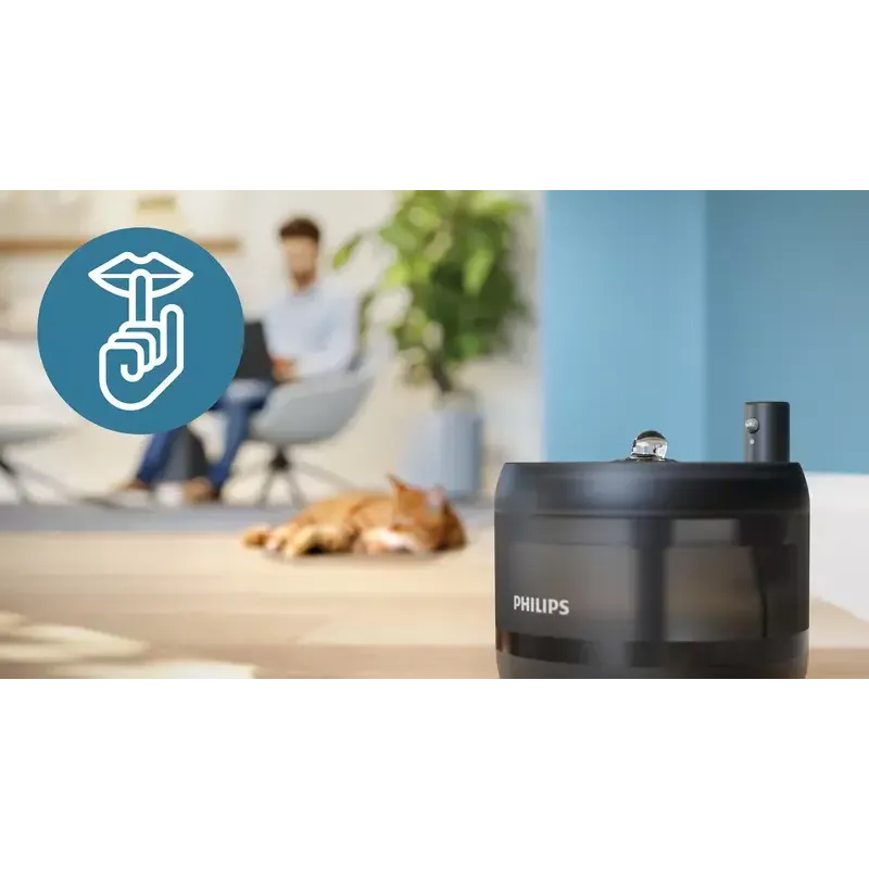 Automatischer Haustier-Trinkbrunnen Philips 3000 Series PAW3210/02, 2,2 L, USB/AC, Schwarz, Kunststoff
