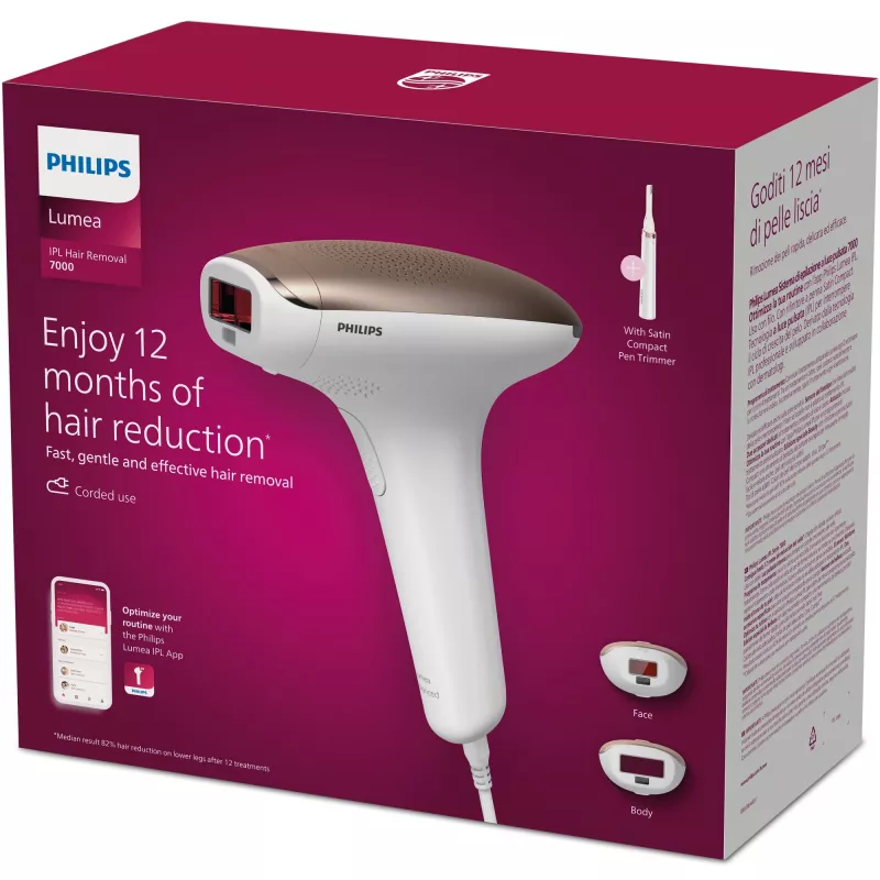 Philips Lumea Advanced Lumea IPL 7000 Series BRI921/00 IPL-Haarentfernungsgerät für langanhaltende Ergebnisse