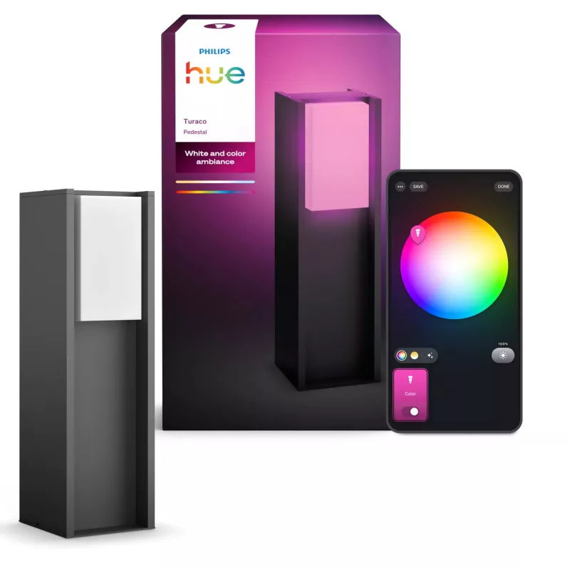 Philips Hue White and colour ambience Turaco Outdoor pedestal