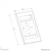 Tabletgehäuse Neomounts WL15-601BL1 für 10,9–11 Zoll (25,4–27,9 cm) – abschließbar, schwarz, universell