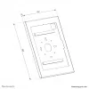 Tablet-Gehäuse Neomounts WL15-602BL1 — abschließbare Universalhülle für 12,4–13 Zoll (31,5–33 cm) Bildschirme, schwarz