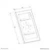 Tablet-Gehäuse Neomounts WL15-603BL1 — abschließbare Universalhülle für 14,6-Zoll-Tablets (37,1 cm), schwarz