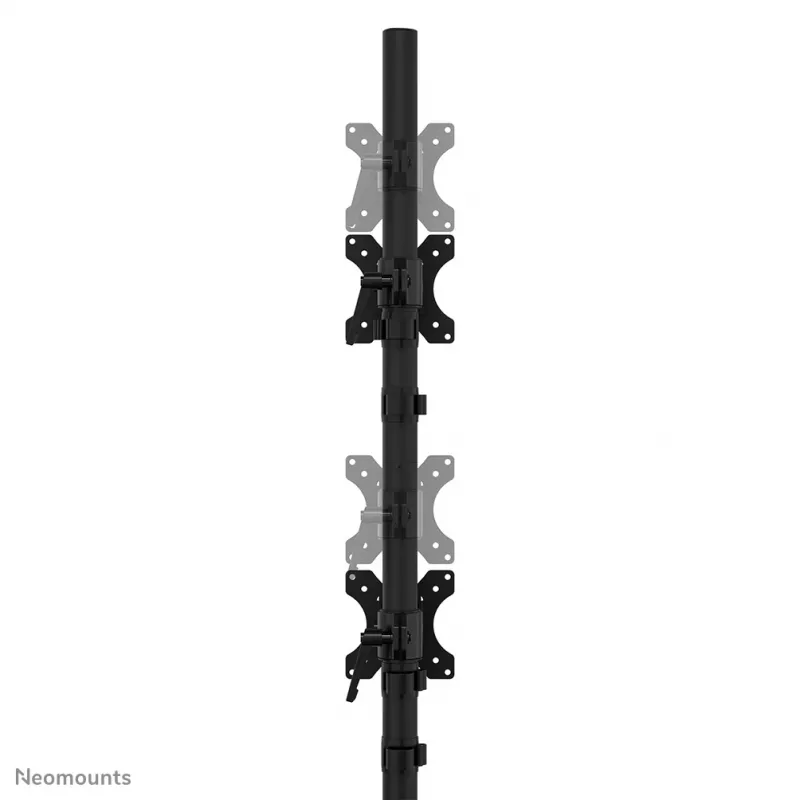 Neomounts Dual-Monitorständer DS45-600BL2V für 2 Displays 10–32 Zoll, VESA 75x75–100x100, max. Belastung 9 kg, freistehend, schwarz