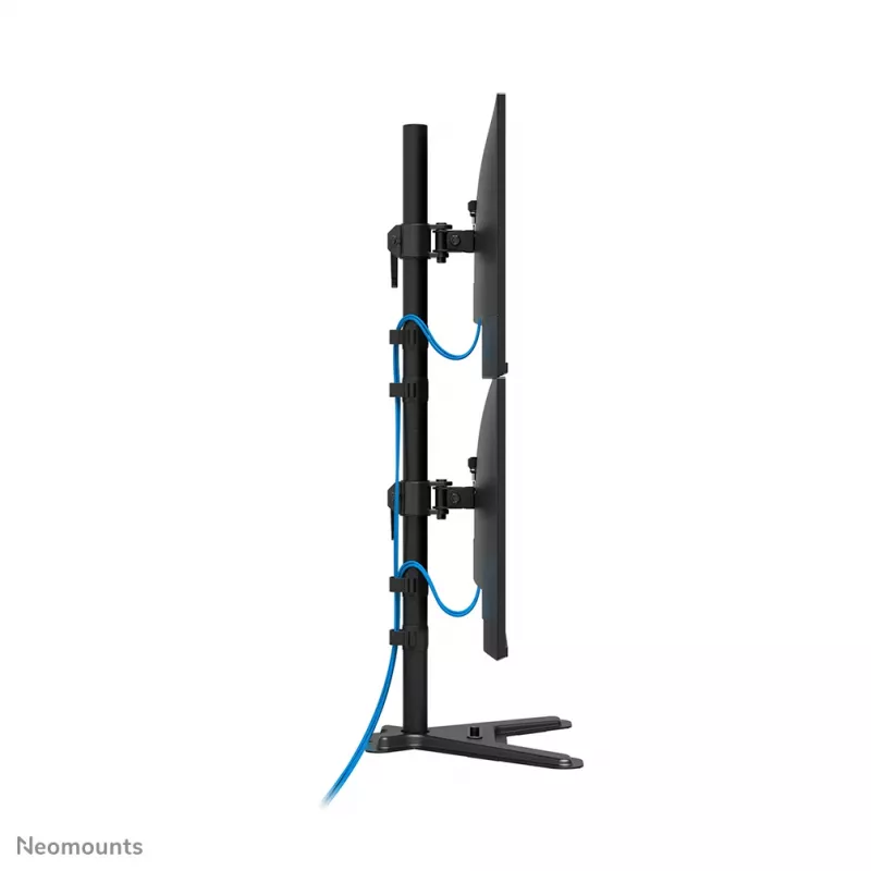 Neomounts Dual-Monitorständer DS45-600BL2V für 2 Displays 10–32 Zoll, VESA 75x75–100x100, max. Belastung 9 kg, freistehend, schwarz