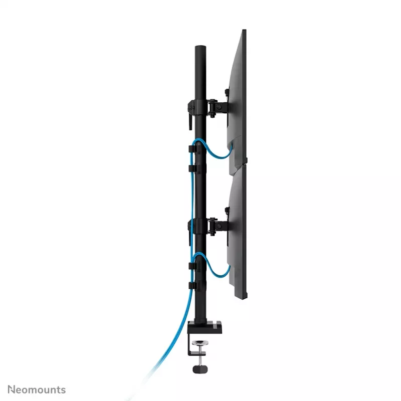 Neomounts DS60-600BL2V Dual-Monitorarm 10-32 Zoll, Klemme/Tischdurchführung, 9 kg, 25.4 cm (10 Zoll), 81.3 cm (32 Zoll), 100 x 100 mm, Schwarz