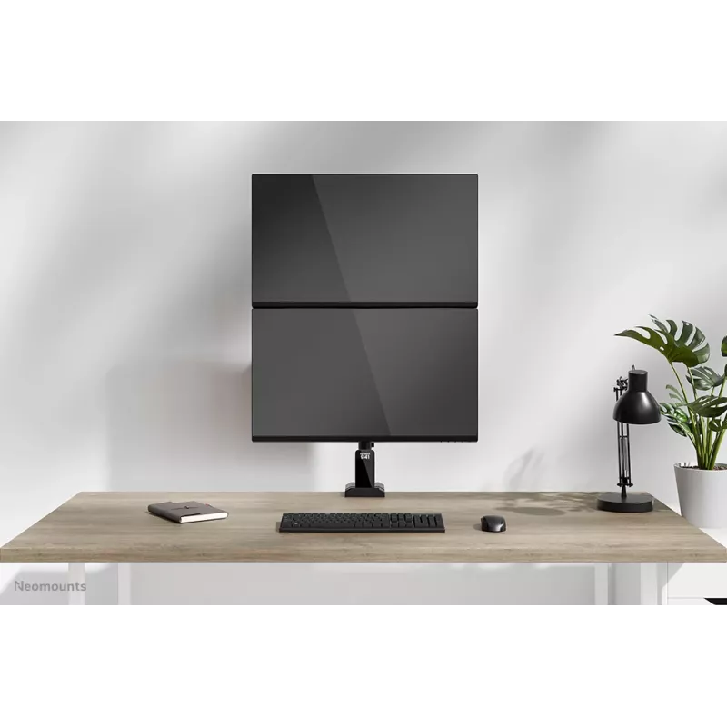 Neomounts DS60-600BL2V Dual-Monitorarm 10-32 Zoll, Klemme/Tischdurchführung, 9 kg, 25.4 cm (10 Zoll), 81.3 cm (32 Zoll), 100 x 100 mm, Schwarz