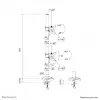 Neomounts DS60-600BL2V Dual-Monitorarm 10-32 Zoll, Klemme/Tischdurchführung, 9 kg, 25.4 cm (10 Zoll), 81.3 cm (32 Zoll), 100 x 100 mm, Schwarz