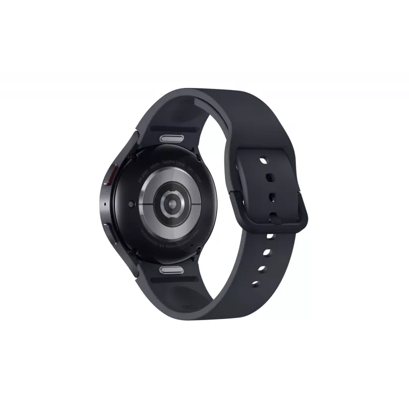 Smartwatch Samsung Galaxy Watch6 44 mm, Graphit, 425 mAh, Touchscreen, Aluminiumgehäuse, Bluetooth, 50 m wasserdicht