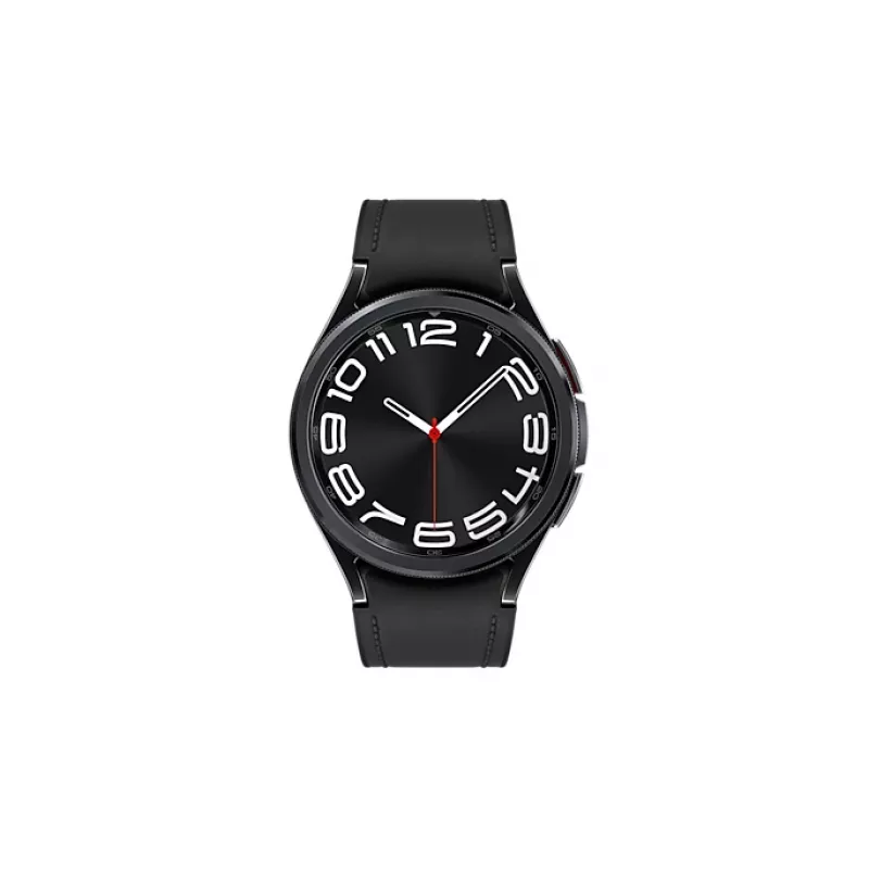 Samsung Galaxy Watch6 Classic SM-R955F 3,3 cm (1,3 Zoll) OLED 43 mm Digital 432 x 432 Pixel Touchscreen 4G Schwarz WLAN GPS (Satellit)