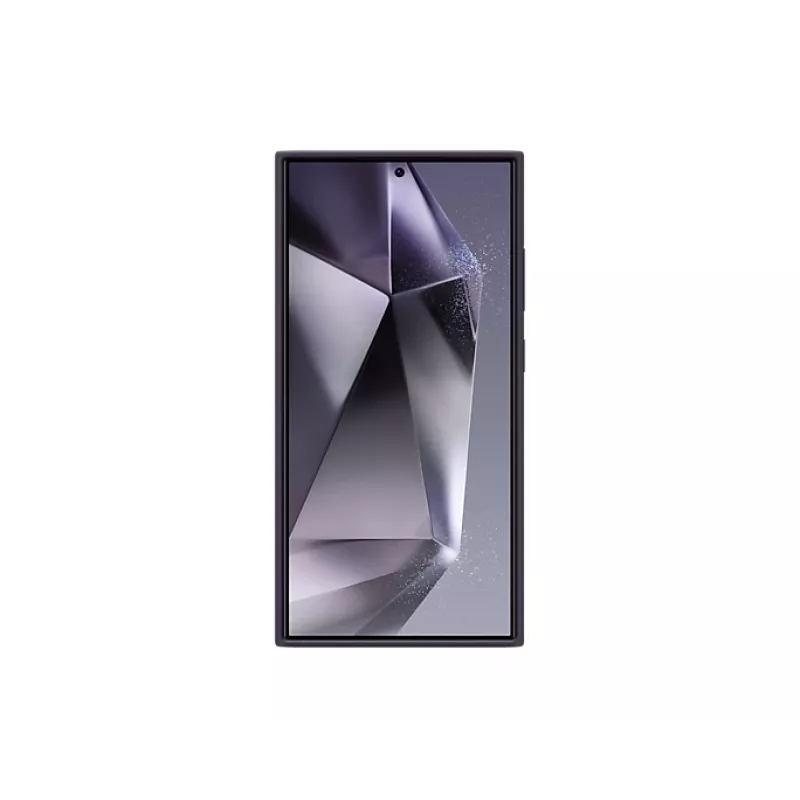 Cover Samsung Galaxy S24 Ultra Silikon Hülle Dunkelviolett