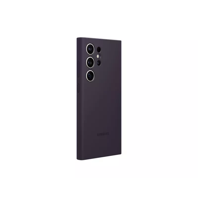 Cover Samsung Galaxy S24 Ultra Silikon Hülle Dunkelviolett