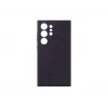 Cover Samsung Galaxy S24 Ultra Silikon Hülle Dunkelviolett