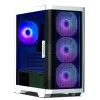 Zalman M4 WHITE Computergehäuse Mini Tower Schwarz, Weiß