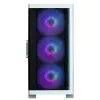 Zalman M4 WHITE Computergehäuse Mini Tower Schwarz, Weiß