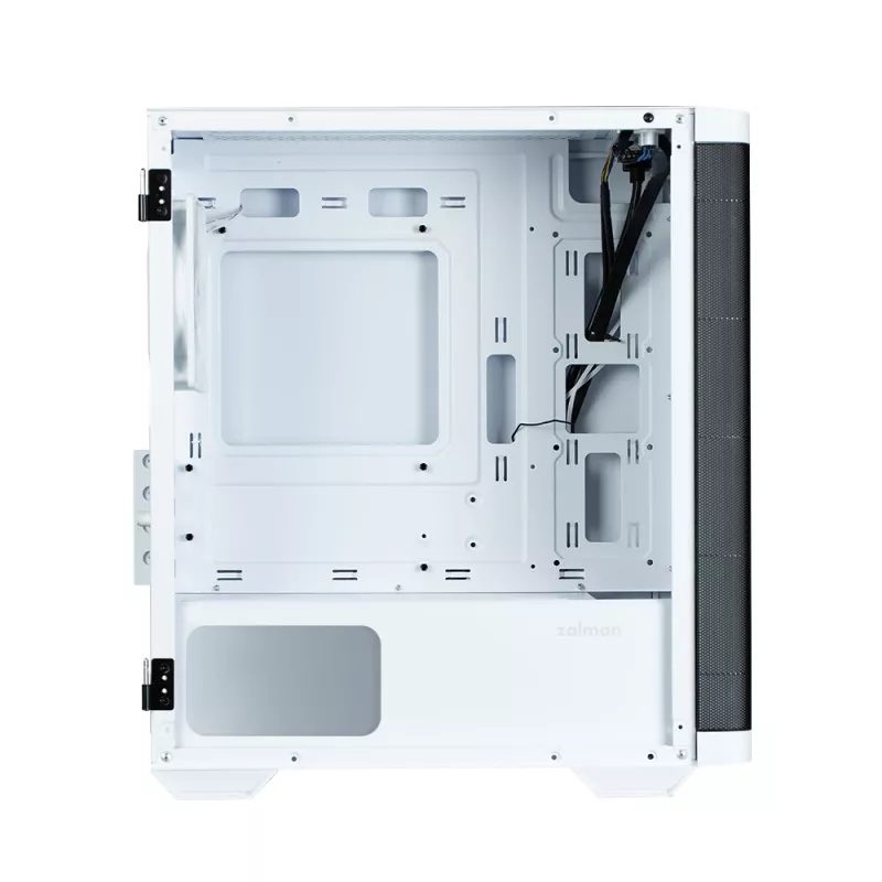 Zalman M4 WHITE Computergehäuse Mini Tower Schwarz, Weiß