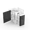 Zalman M4 WHITE Computergehäuse Mini Tower Schwarz, Weiß