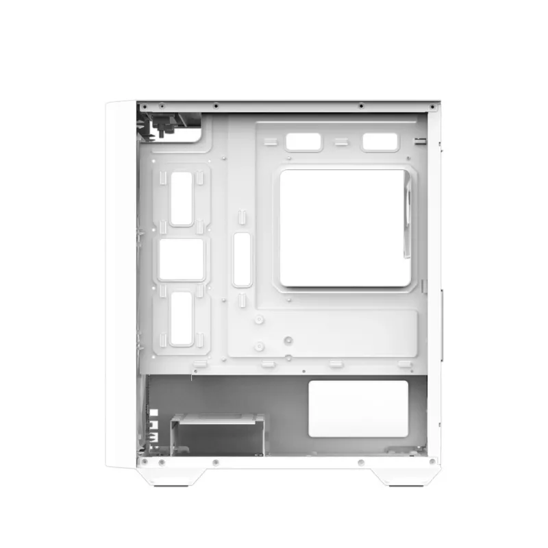 Zalman M4 WHITE Computergehäuse Mini Tower Schwarz, Weiß