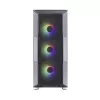 Zalman I3 Neo ATX Mid Tower PC-Gehäuse Mesh-Front für effiziente Kühlung 3 vorinstallierte Lüfter Midi Tower Schwarz