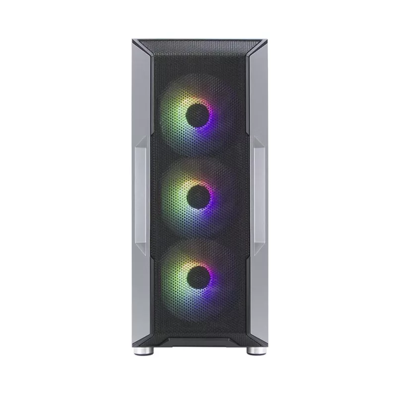 Zalman I3 Neo ATX Mid Tower PC-Gehäuse Mesh-Front für effiziente Kühlung 3 vorinstallierte Lüfter Midi Tower Schwarz