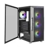 Zalman I3 Neo ATX Mid Tower PC-Gehäuse Mesh-Front für effiziente Kühlung 3 vorinstallierte Lüfter Midi Tower Schwarz