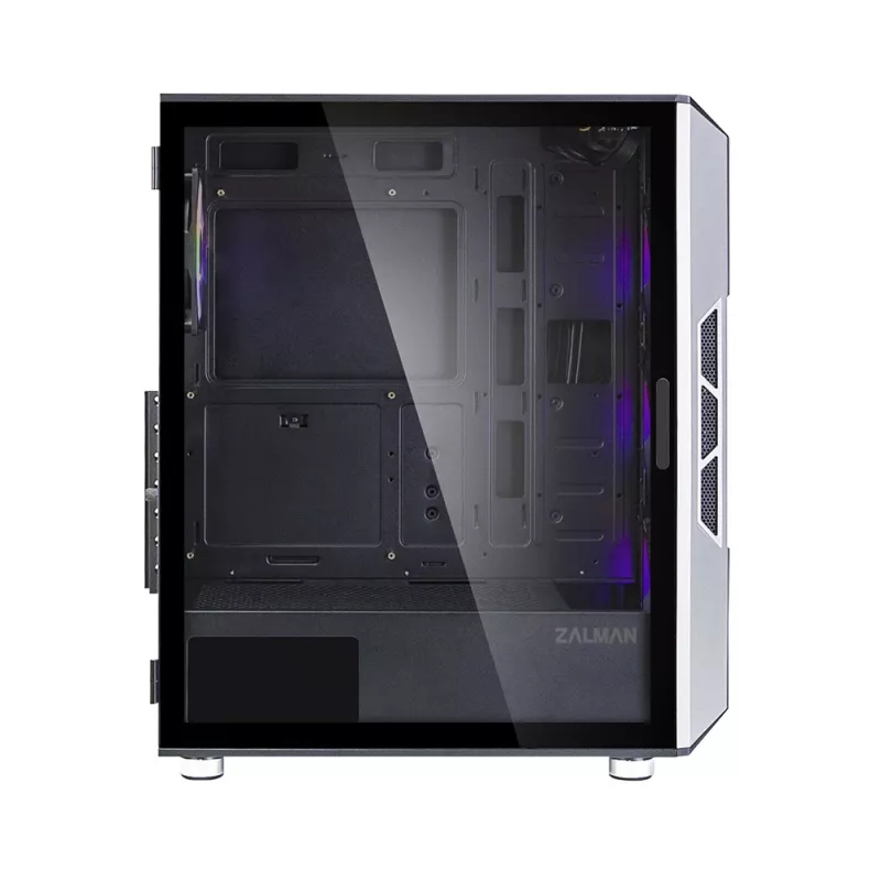 Zalman I3 Neo ATX Mid Tower PC-Gehäuse Mesh-Front für effiziente Kühlung 3 vorinstallierte Lüfter Midi Tower Schwarz