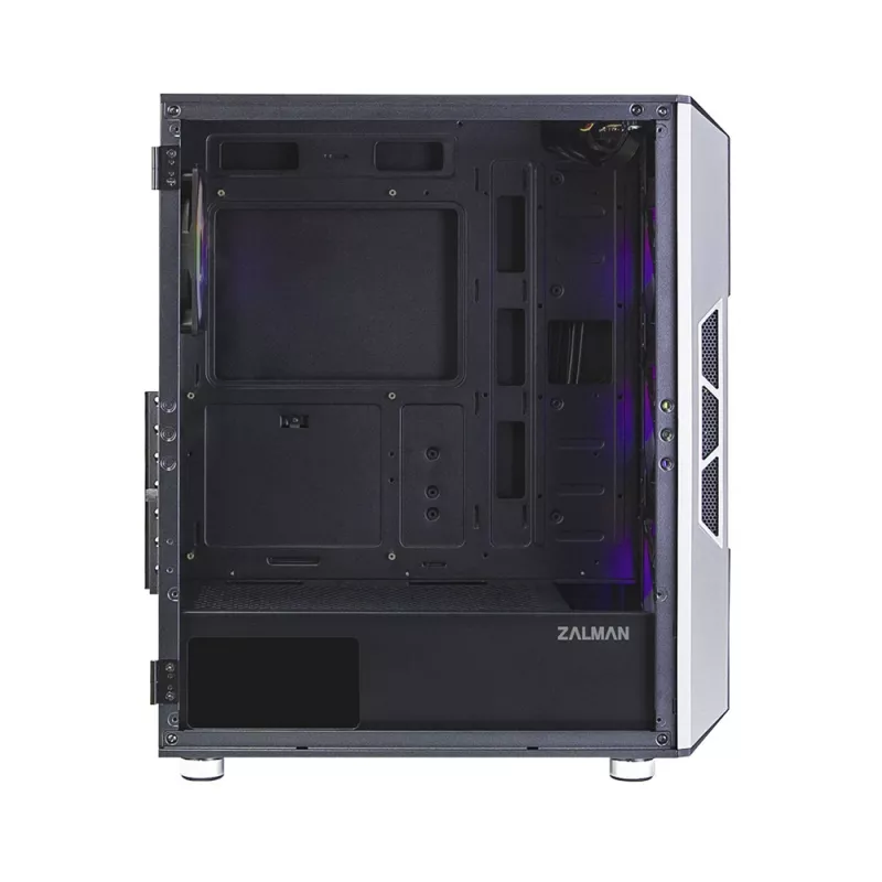 Zalman I3 Neo ATX Mid Tower PC-Gehäuse Mesh-Front für effiziente Kühlung 3 vorinstallierte Lüfter Midi Tower Schwarz