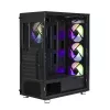 Zalman I3 Neo ATX Mid Tower PC-Gehäuse Mesh-Front für effiziente Kühlung 3 vorinstallierte Lüfter Midi Tower Schwarz