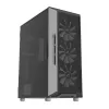 Zalman I3 Neo ATX Mid Tower PC-Gehäuse Mesh-Front für effiziente Kühlung 3 vorinstallierte Lüfter Midi Tower Schwarz