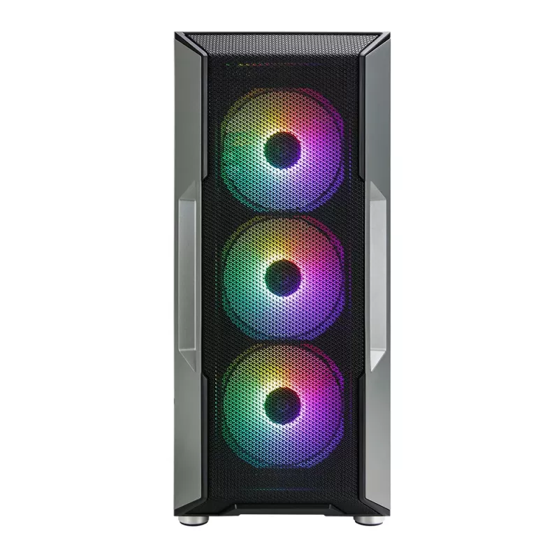Zalman I3 Neo ATX Mid Tower PC-Gehäuse Mesh-Front für effiziente Kühlung 3 vorinstallierte Lüfter Midi Tower Schwarz