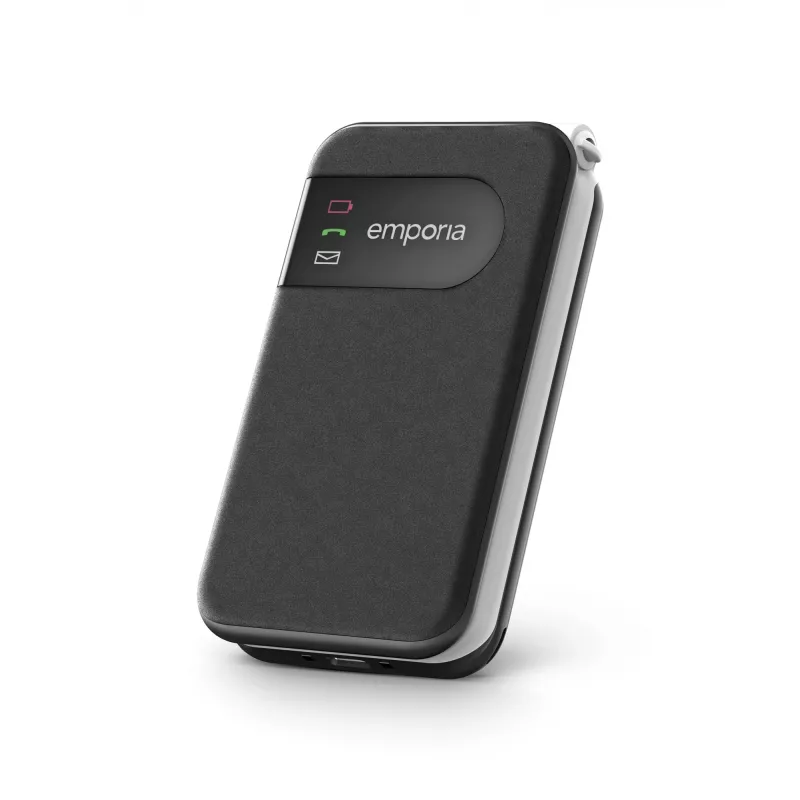 Emporia SIMPLICITYglam.4G 7,11 cm (2,8 Zoll) 106 g Schwarz Seniorenhandy