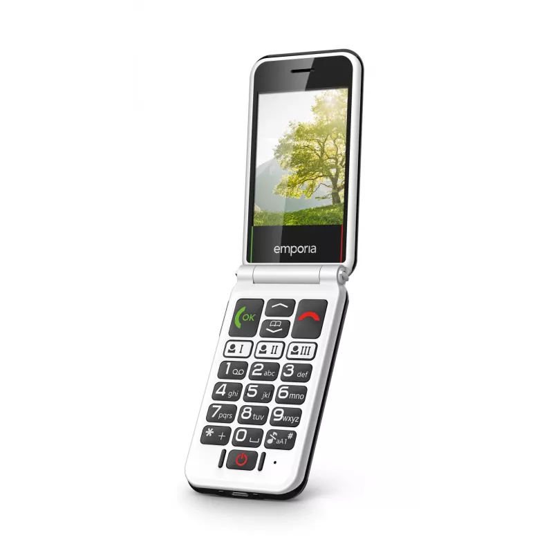 Emporia SIMPLICITYglam.4G 7,11 cm (2,8 Zoll) 106 g Schwarz Seniorenhandy