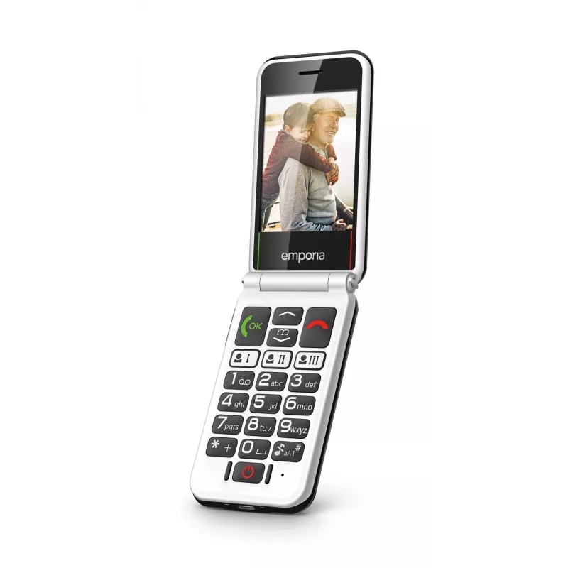 Emporia SIMPLICITYglam.4G 7,11 cm (2,8 Zoll) 106 g Schwarz Seniorenhandy
