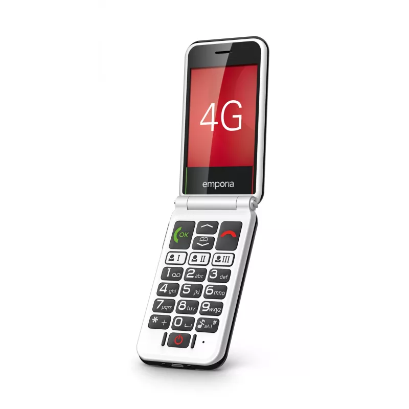 Emporia SIMPLICITYglam.4G 7,11 cm (2,8 Zoll) 106 g Schwarz Seniorenhandy