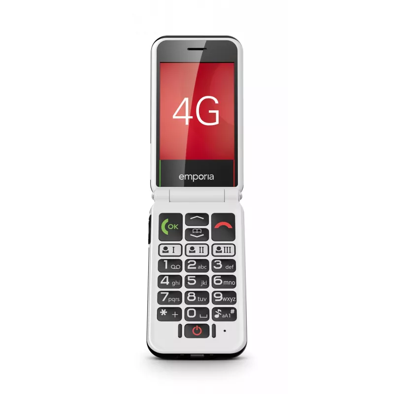 Emporia SIMPLICITYglam.4G 7,11 cm (2,8 Zoll) 106 g Schwarz Seniorenhandy