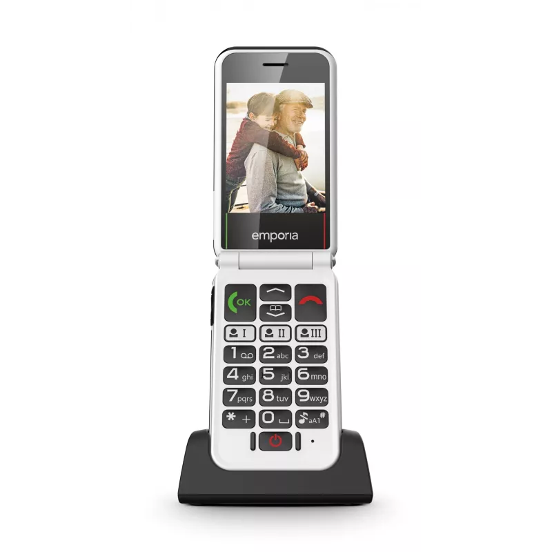 Emporia SIMPLICITYglam.4G 7,11 cm (2,8 Zoll) 106 g Schwarz Seniorenhandy