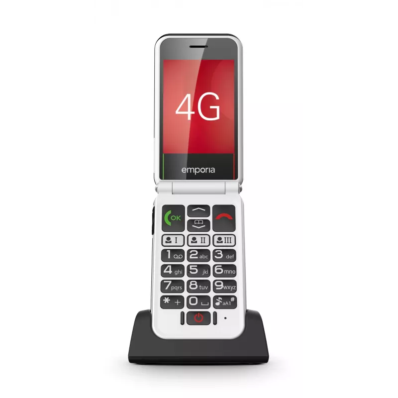 Emporia SIMPLICITYglam.4G 7,11 cm (2,8 Zoll) 106 g Schwarz Seniorenhandy