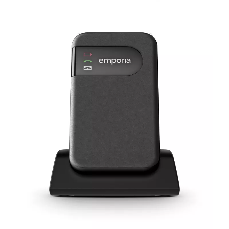 Emporia SIMPLICITYglam.4G 7,11 cm (2,8 Zoll) 106 g Schwarz Seniorenhandy