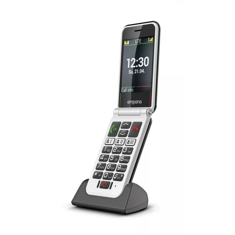 Emporia SIMPLICITYglam.4G 7,11 cm (2,8 Zoll) 106 g Schwarz Seniorenhandy