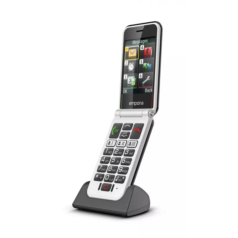 Emporia SIMPLICITYglam.4G 7,11 cm (2,8 Zoll) 106 g Schwarz Seniorenhandy
