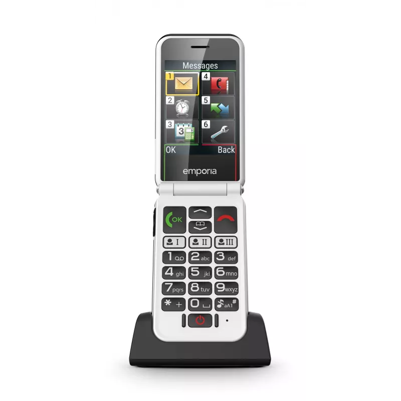 Emporia SIMPLICITYglam.4G 7,11 cm (2,8 Zoll) 106 g Schwarz Seniorenhandy